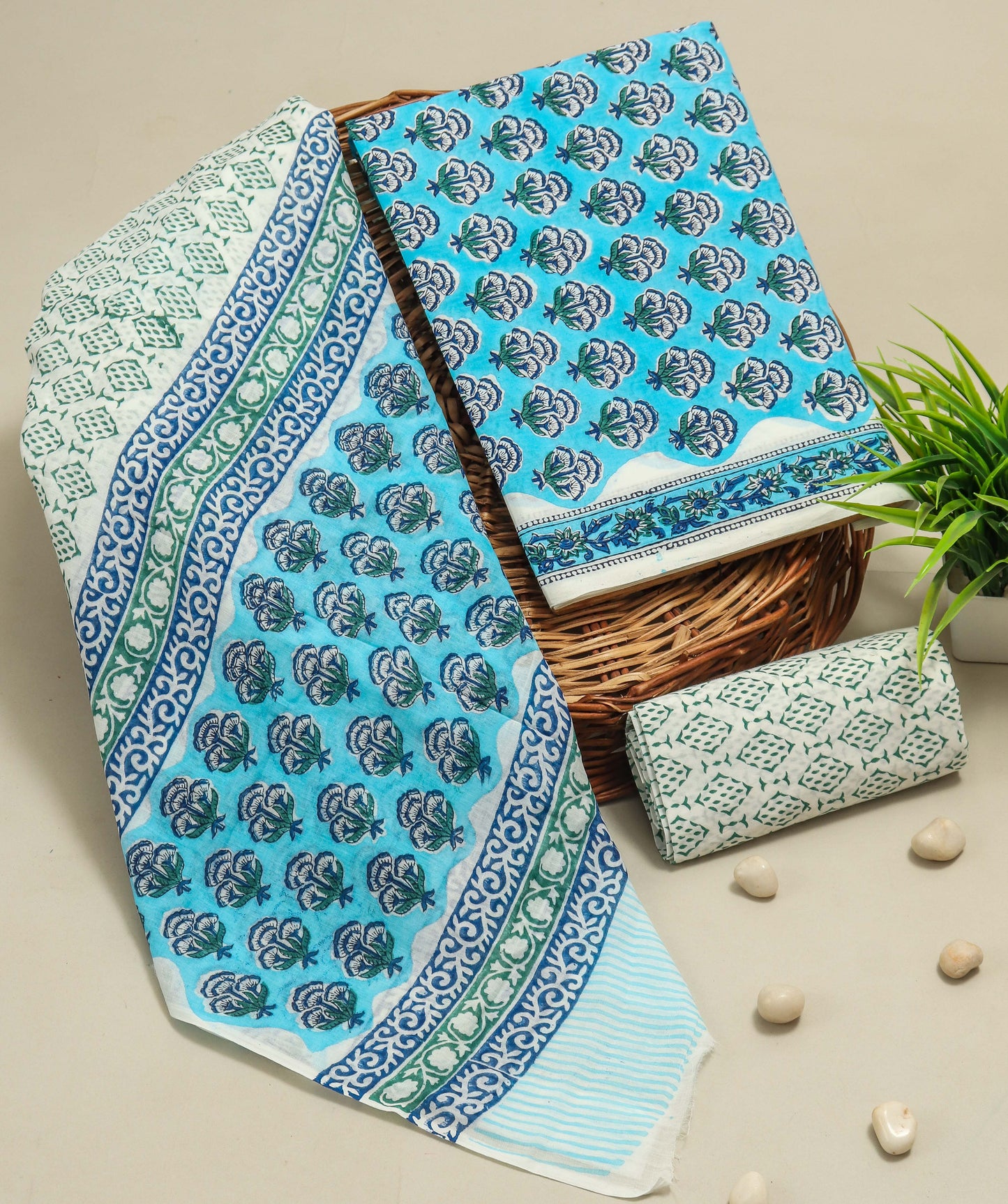 COTTON SUIT WITH DUPATTA