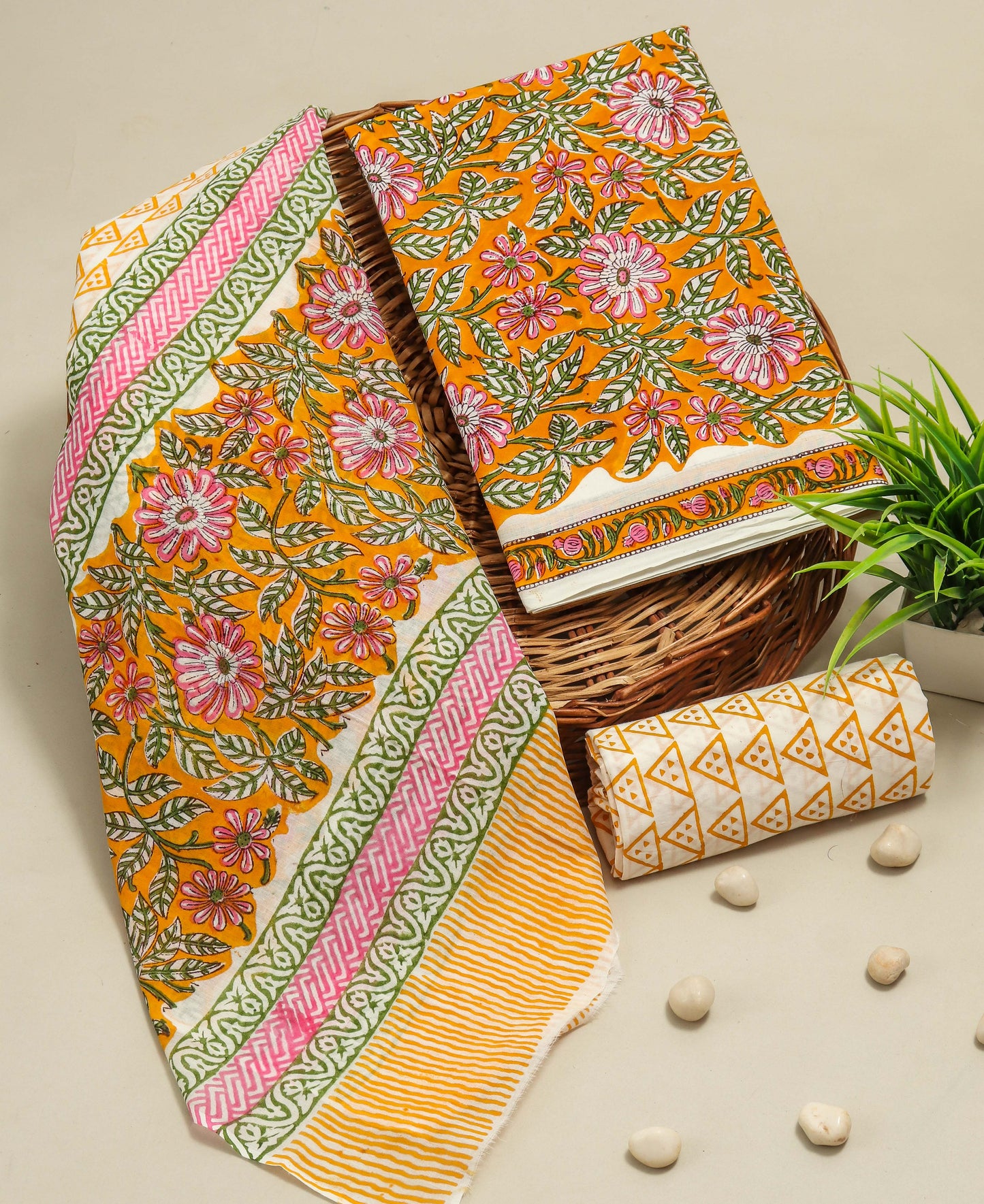 COTTON SUIT WITH COTTON DUPATTA