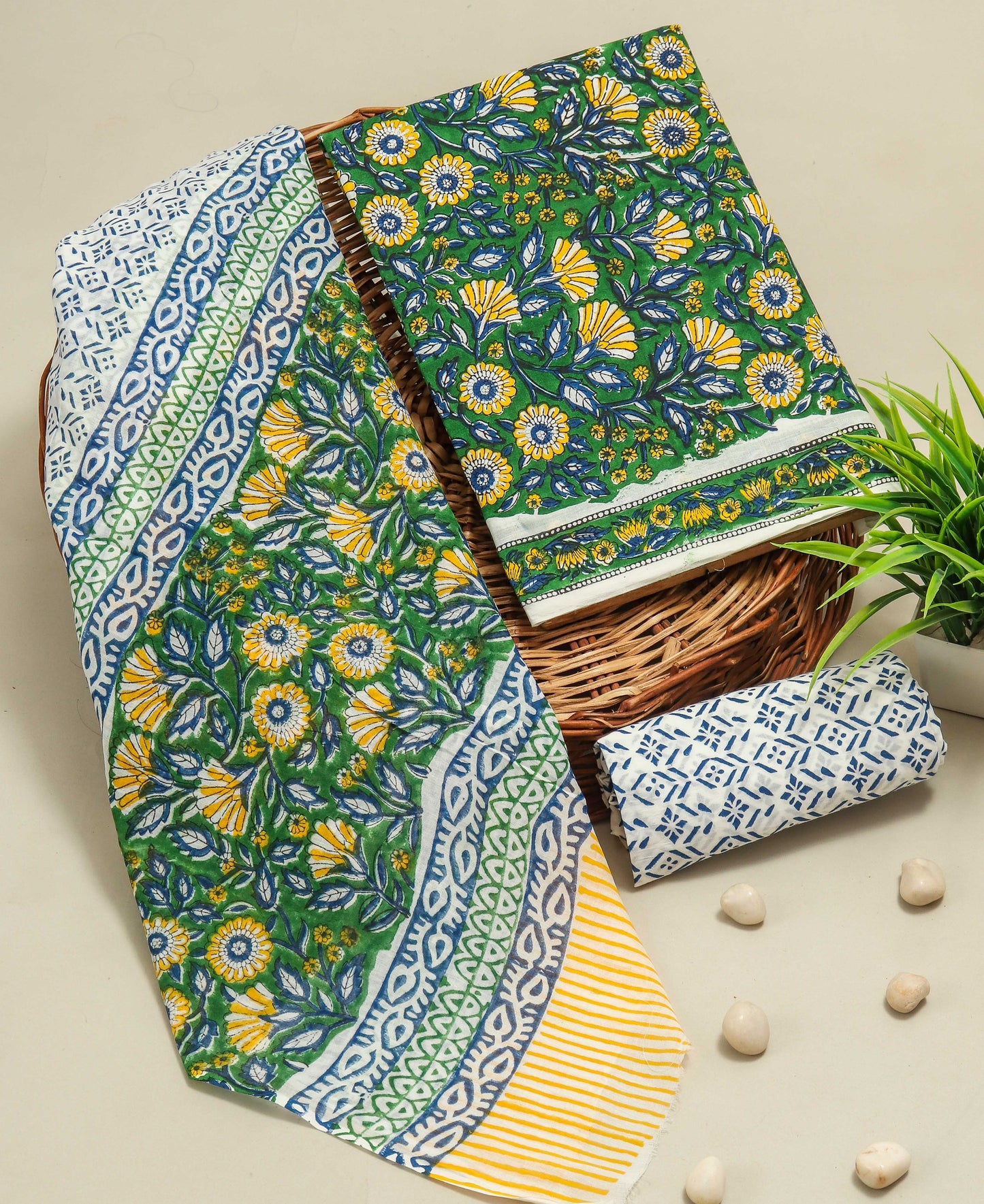 COTTON SUIT WITH COTTON DUPPATA