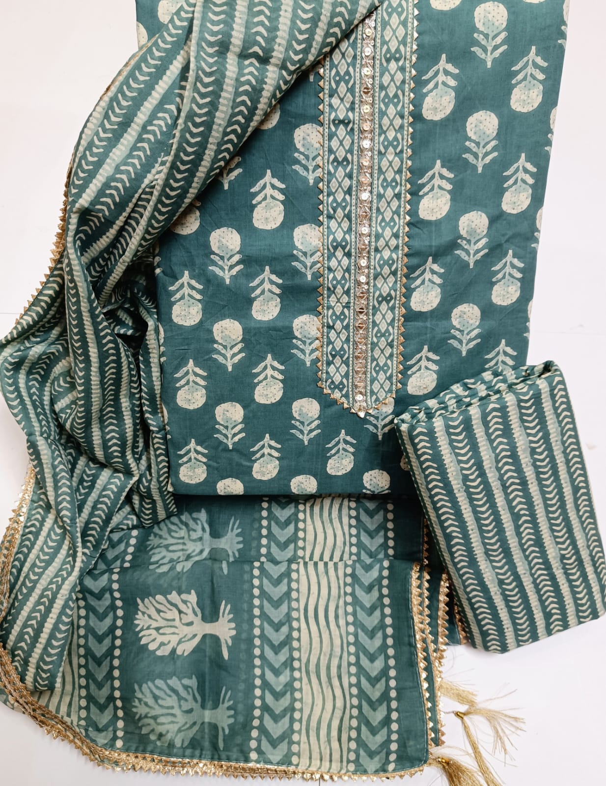 SETHANI CRAFT COTTON SUIT