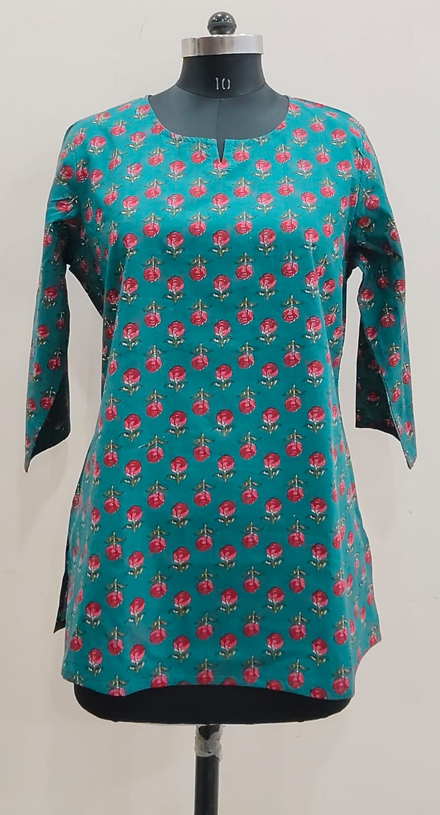 Hand Block Printed Short Kurti