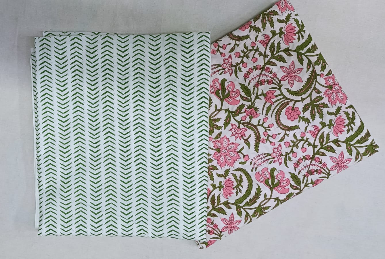 Traditional Sanganeri Printed Combo Set