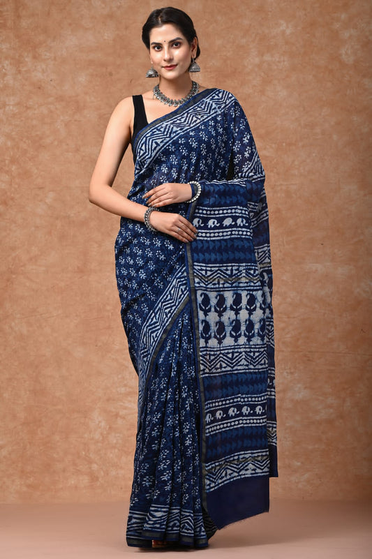 CHANDERI_SAREE_BAGRU_PRINT_