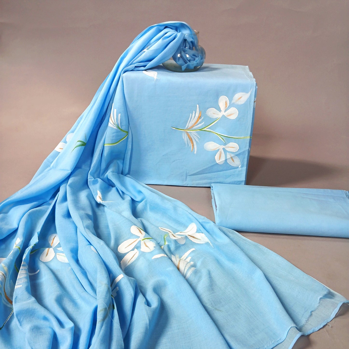 COTTON SUIT WITH COTTON DUPATTA