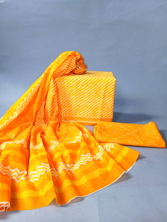 COTTON SUIT WITH COTTON DUPATTA