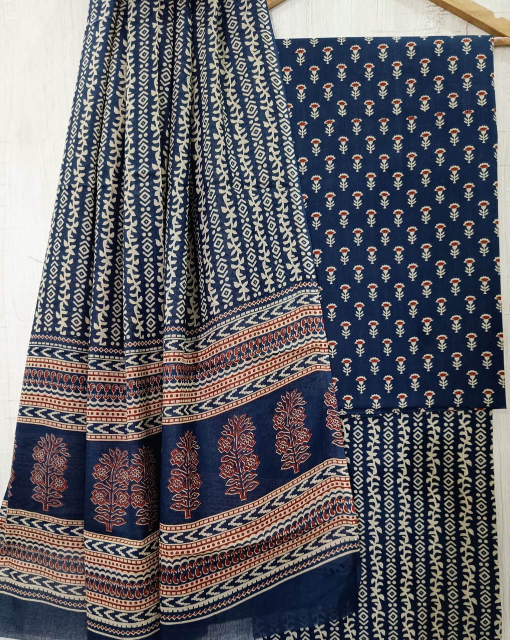 COTTON SUIT WITH COTTON DUPATTA