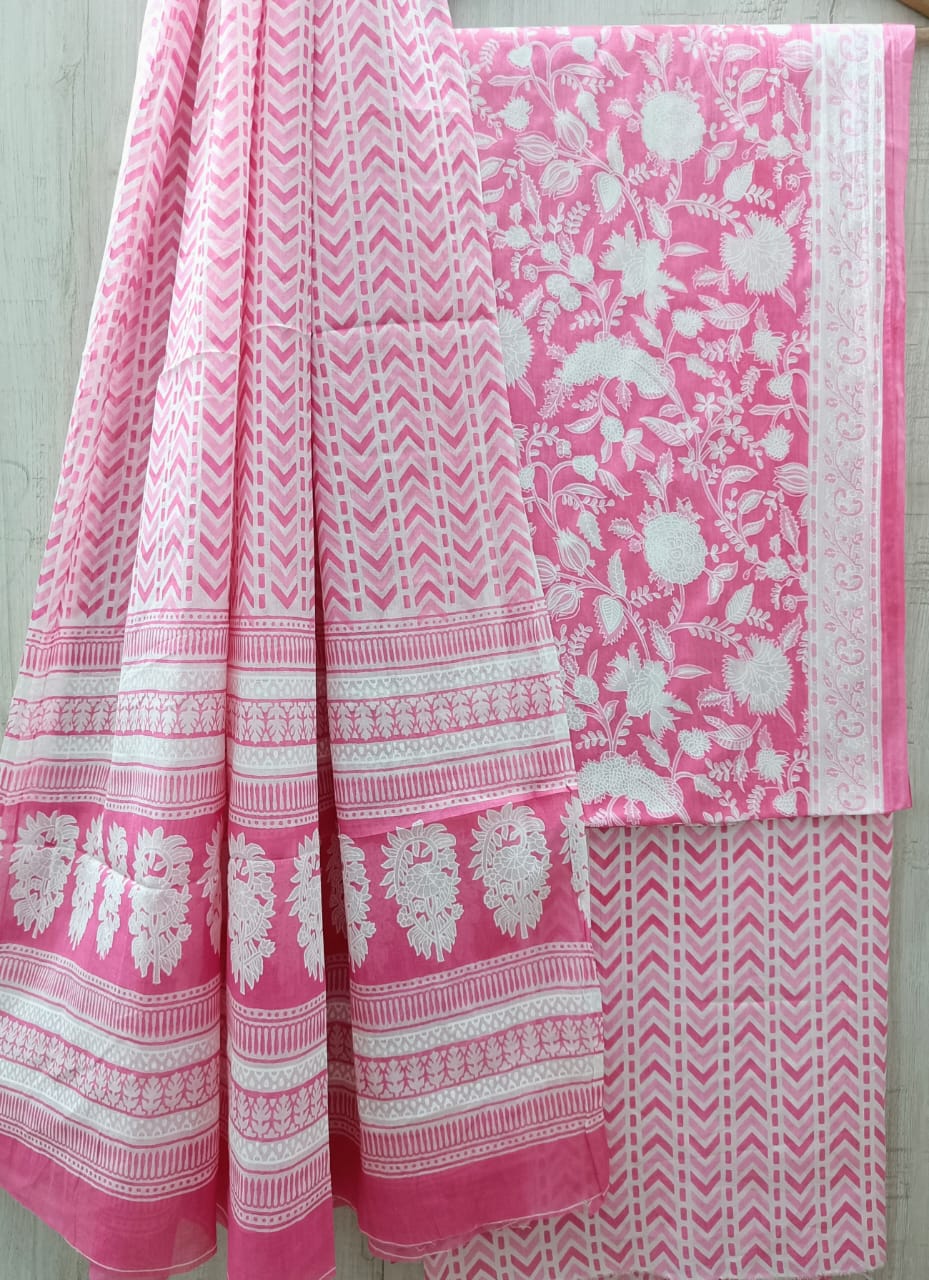 COTTON SUIT WITH COTTON DUPATTA
