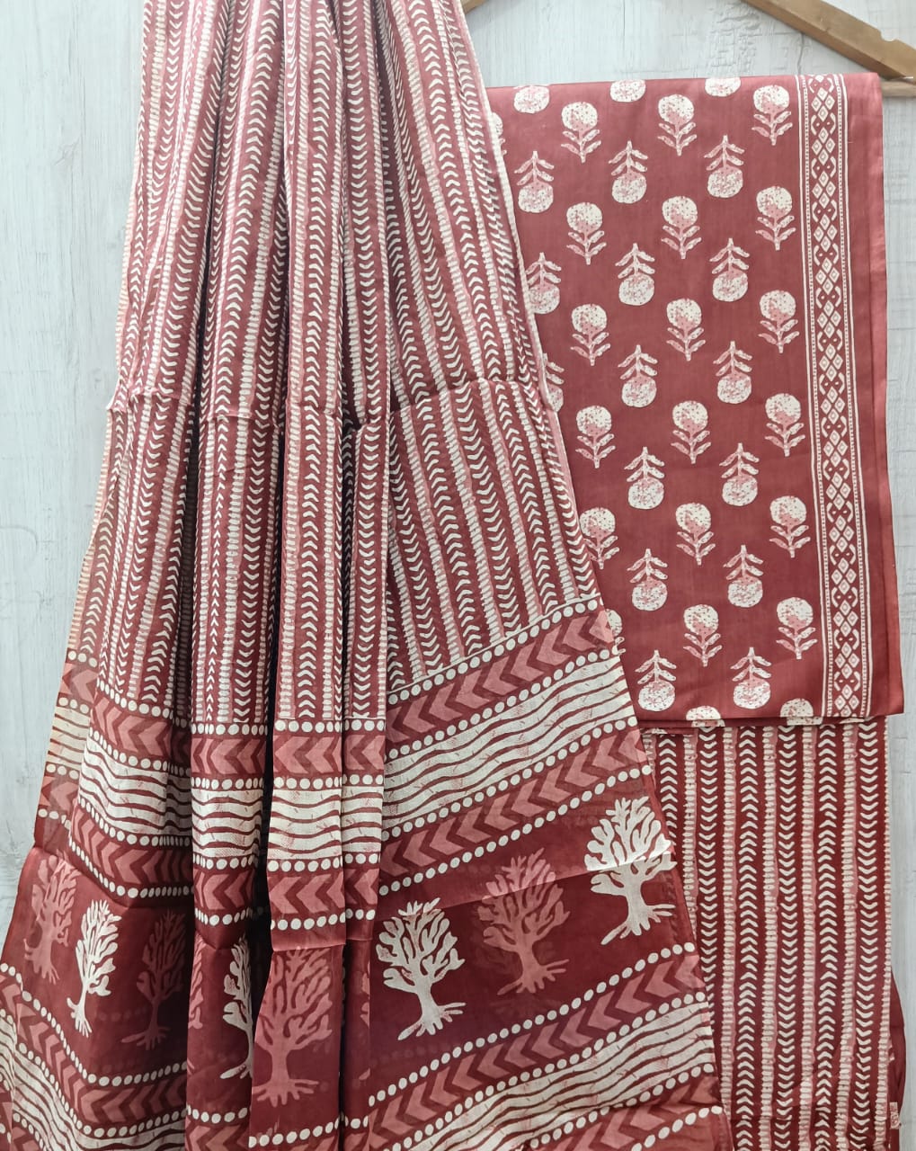 COTTON SUIT WITH COTTON DUPATTA