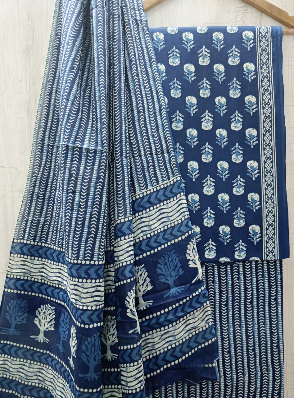 cotton suit with cotton dupatta