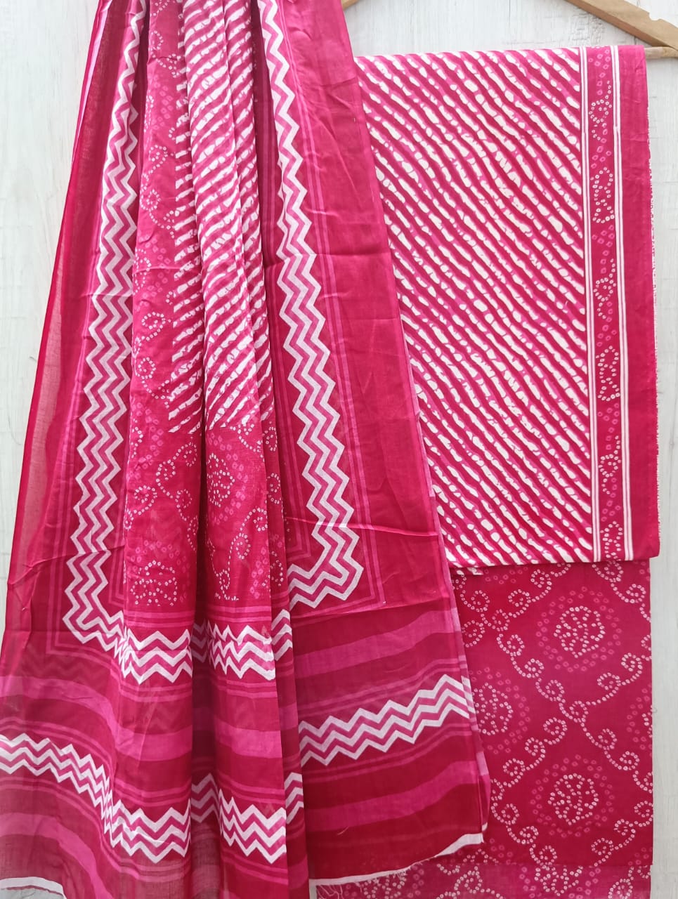 COTTON SUIT WITH COTTON DUPATTA