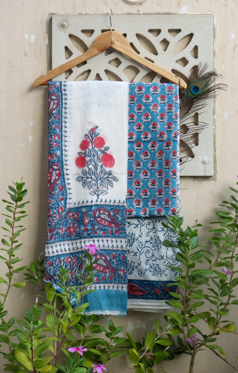 Everly Flower Jaal Print Suit Set