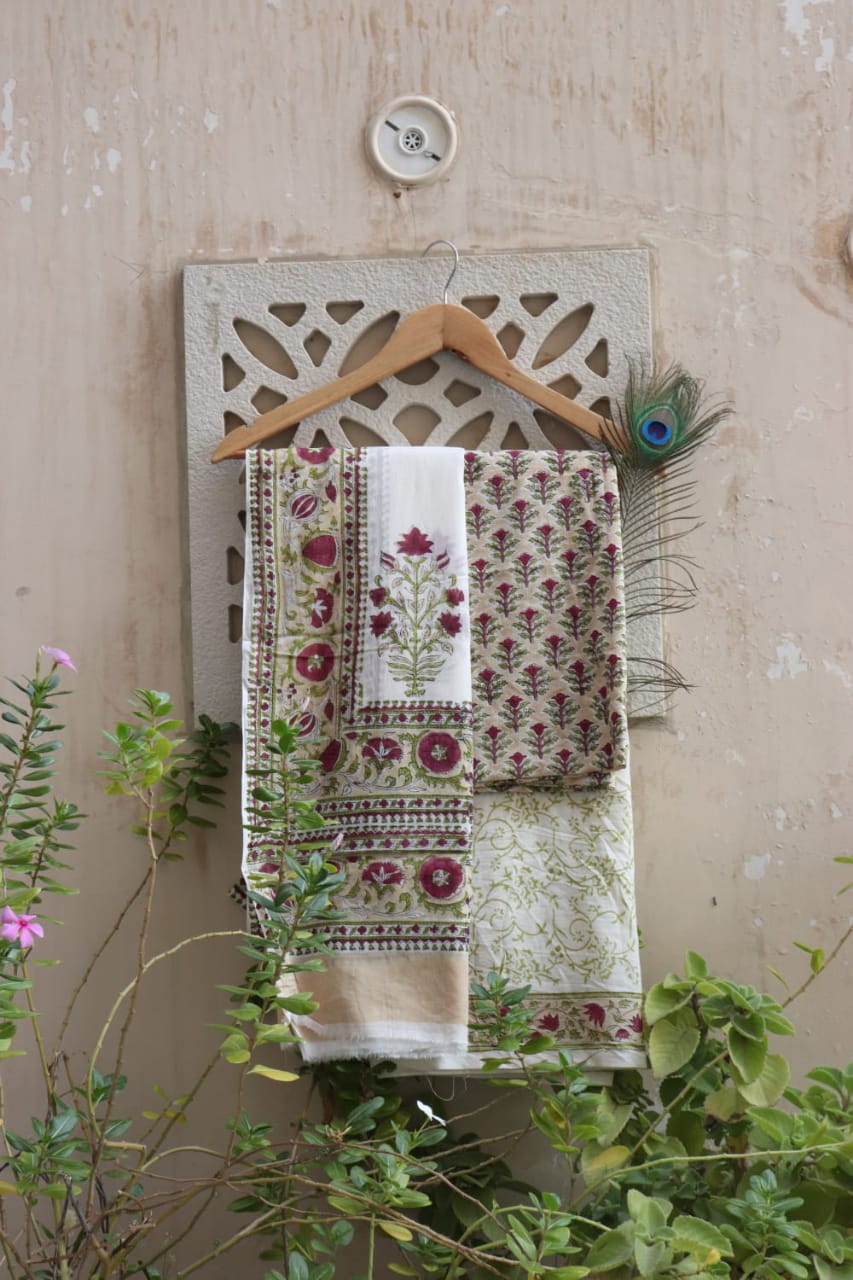 Maeve Flower Jaal Print Suit Set