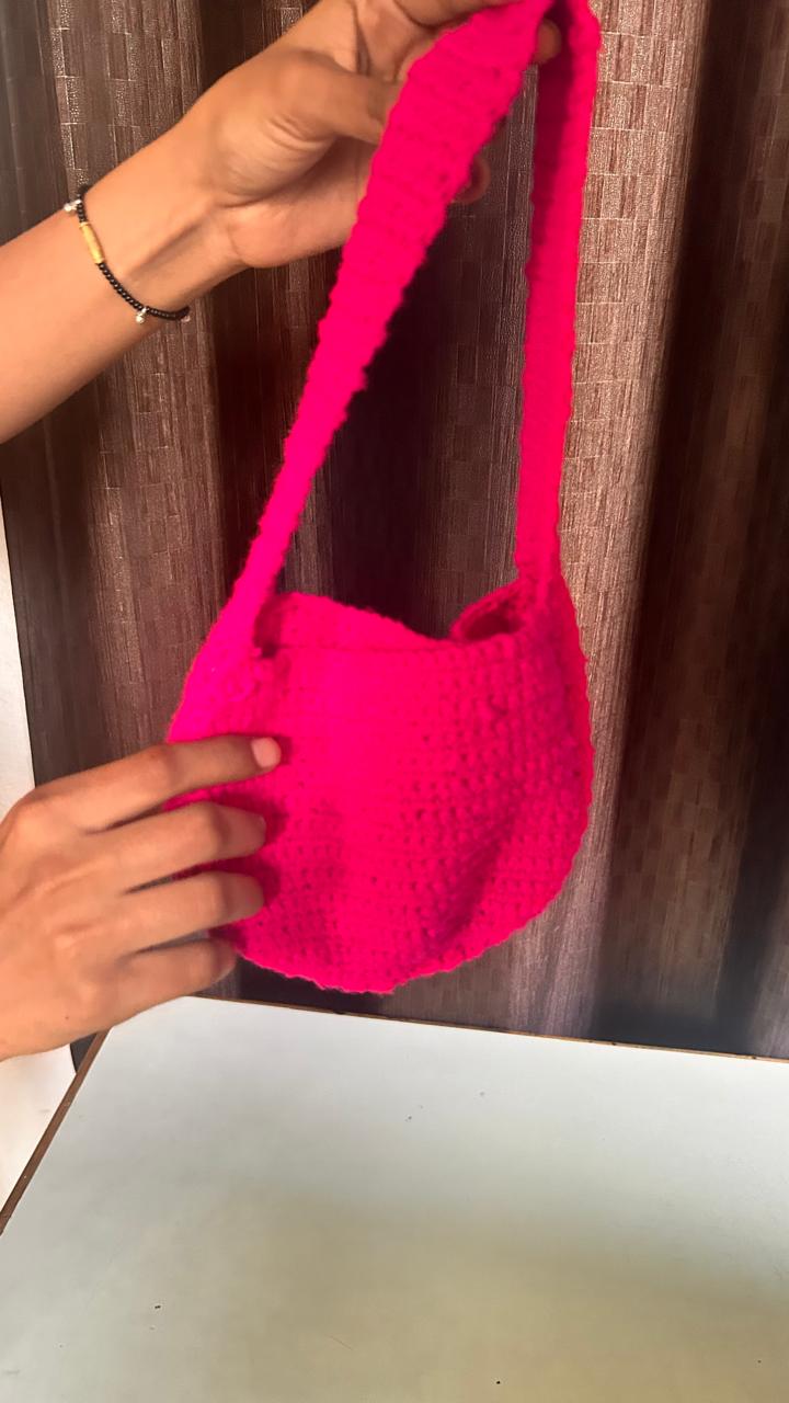 crochet pouch sling bag