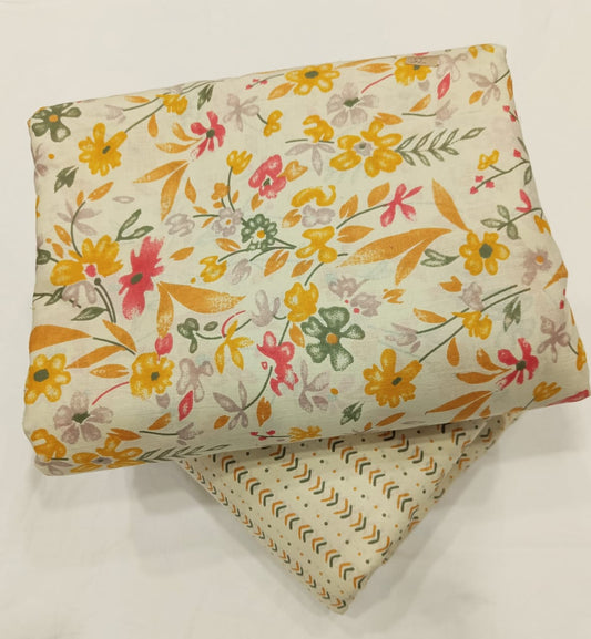 Traditional Sanganeri Printed Combo Set