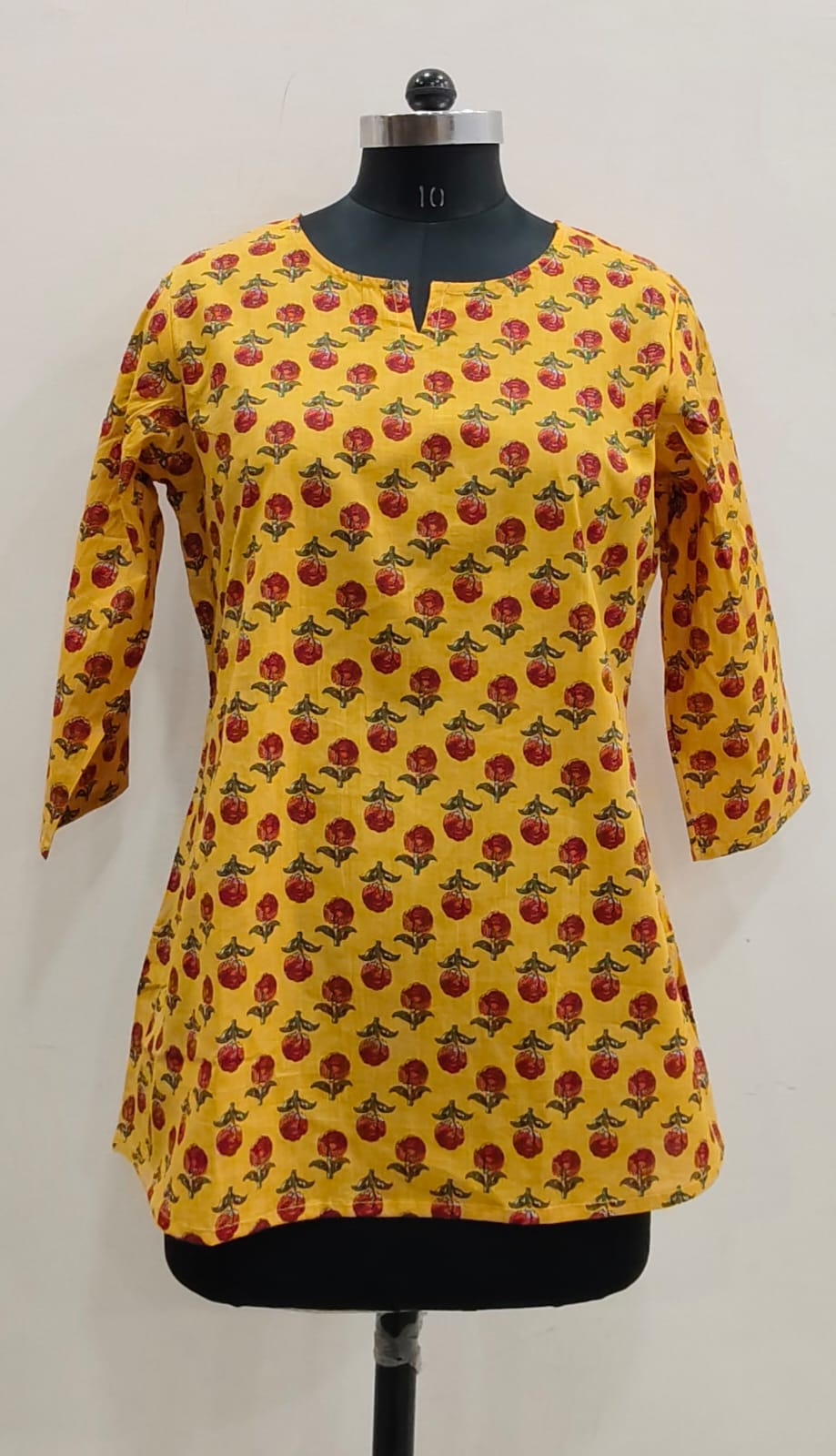 Hand Block Printed Short Kurti
