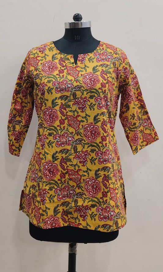 Hand Block Printed Short Kurti