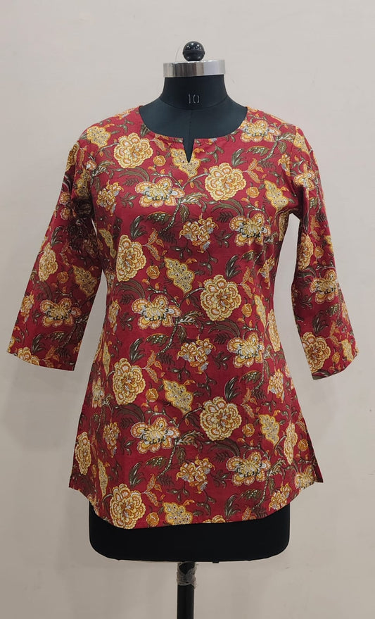 Hand Block Printed Short Kurti