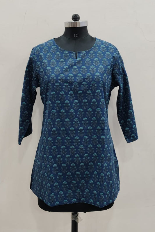 Hand Block Printed Short Kurti