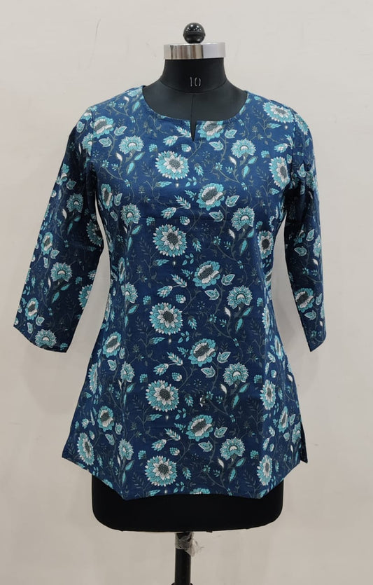 Hand Block Printed Short Kurti