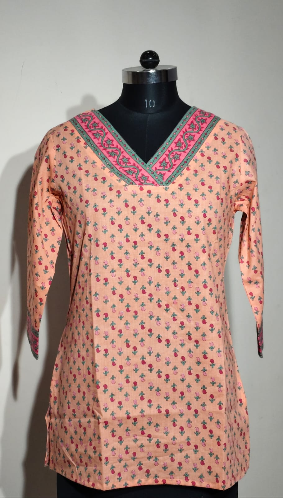 Hand Block Printed Short Kurti