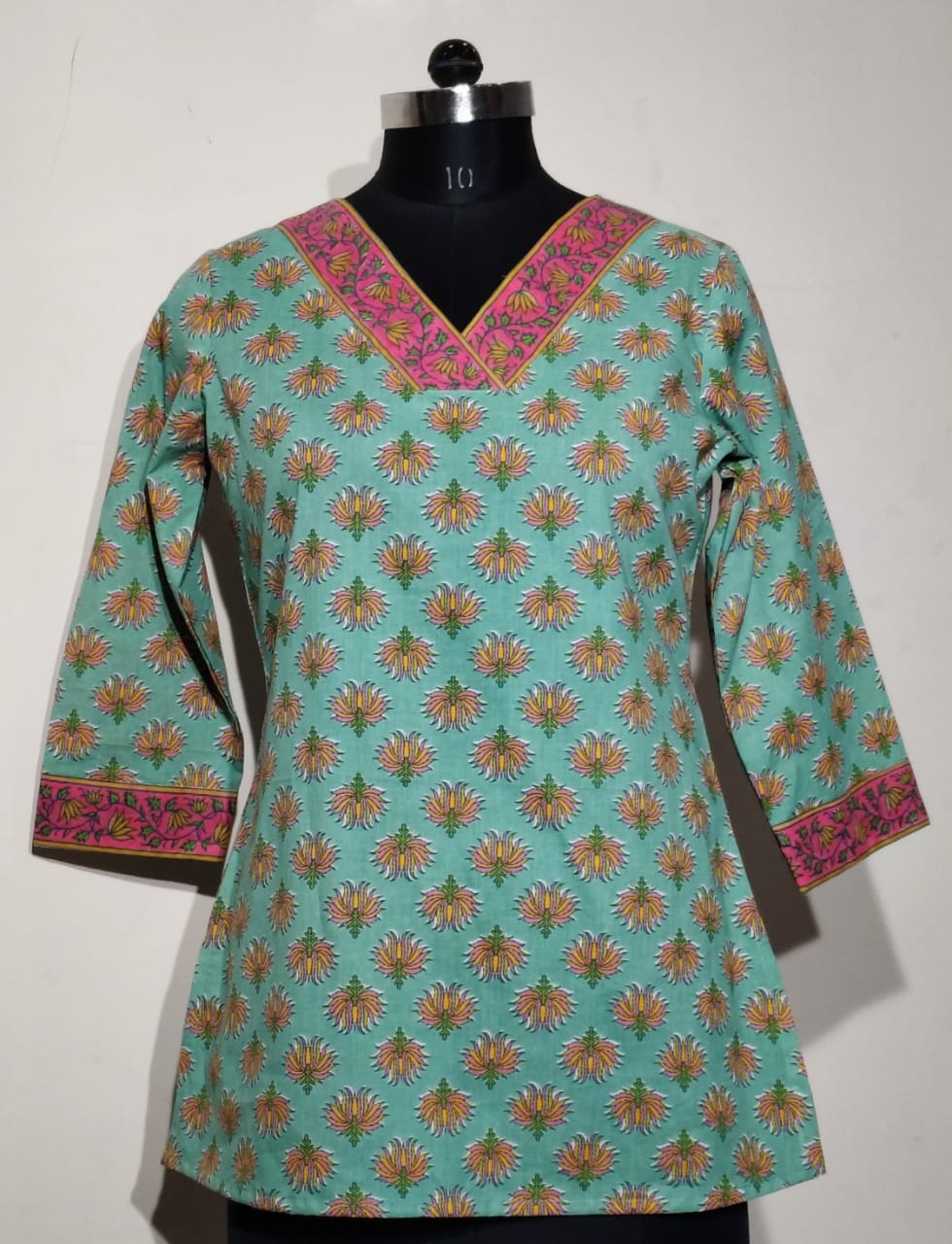 Hand Block Printed Short Kurti
