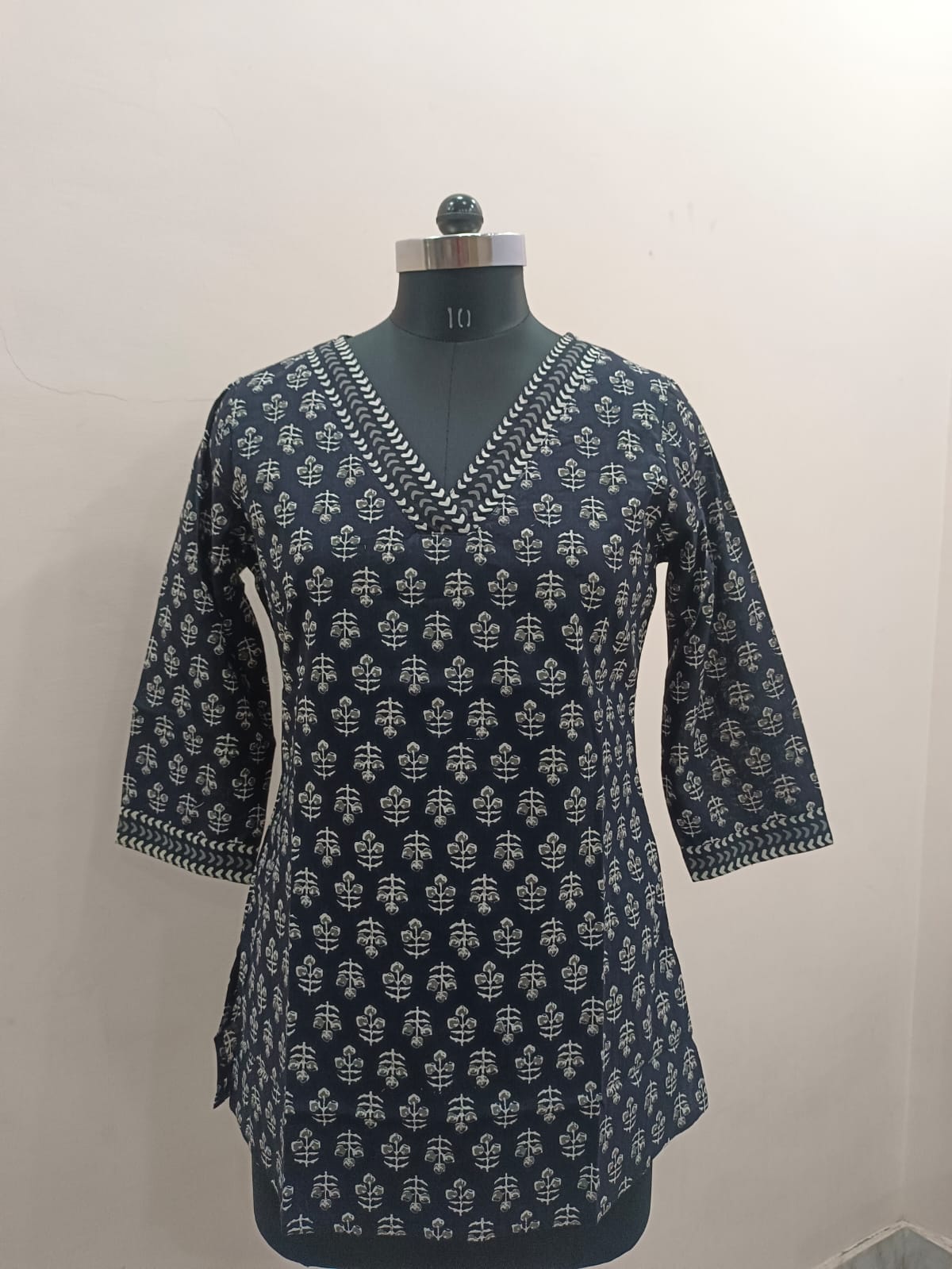 Hand Block Printed Short Kurti