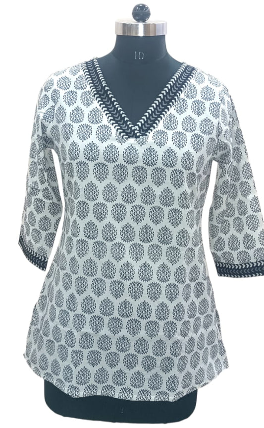 Hand Block Printed Short Kurti